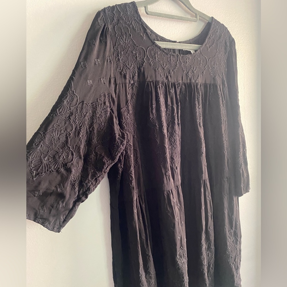 Johnny Was - silk semi sheer tunic